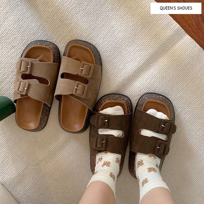 Dép Sandal Birkenstock Đế Dày Thời Trang Mùa Hè Hàn Quốc Cho Nữ
