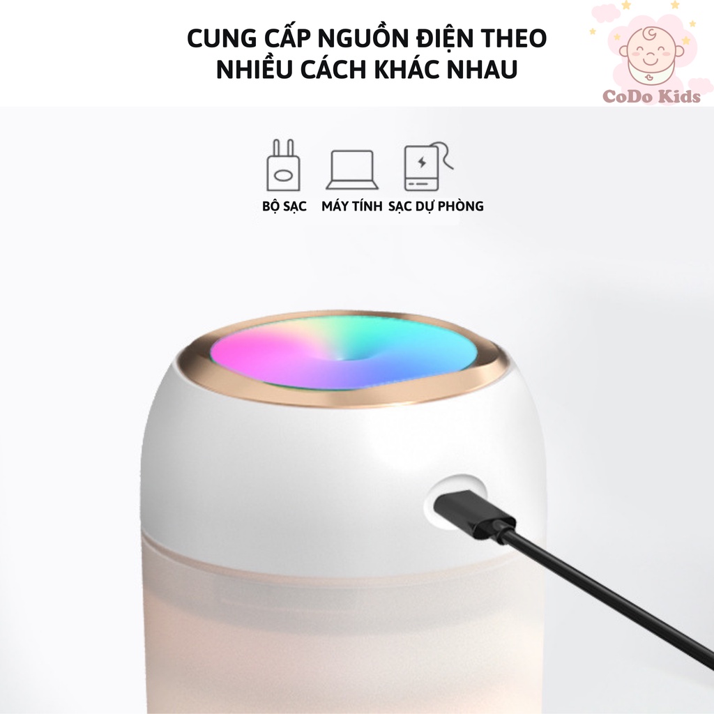 [FREESHIP] Máy Xông Tinh Dầu Mini Mẫu Mới, Máy Phun Sương Tạo Ẩm Nhiều Màu Sắc