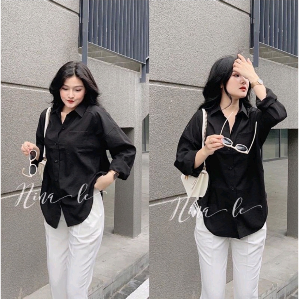 Áo sơ mi đũi tay dài 1 túi thời trang sang trọng - 753