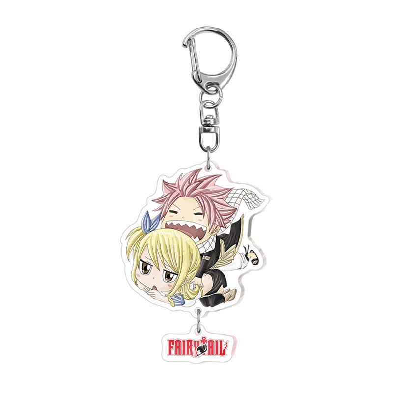 Móc khóa bằng nhựa acrylic họa tiết hình anime cổ tích