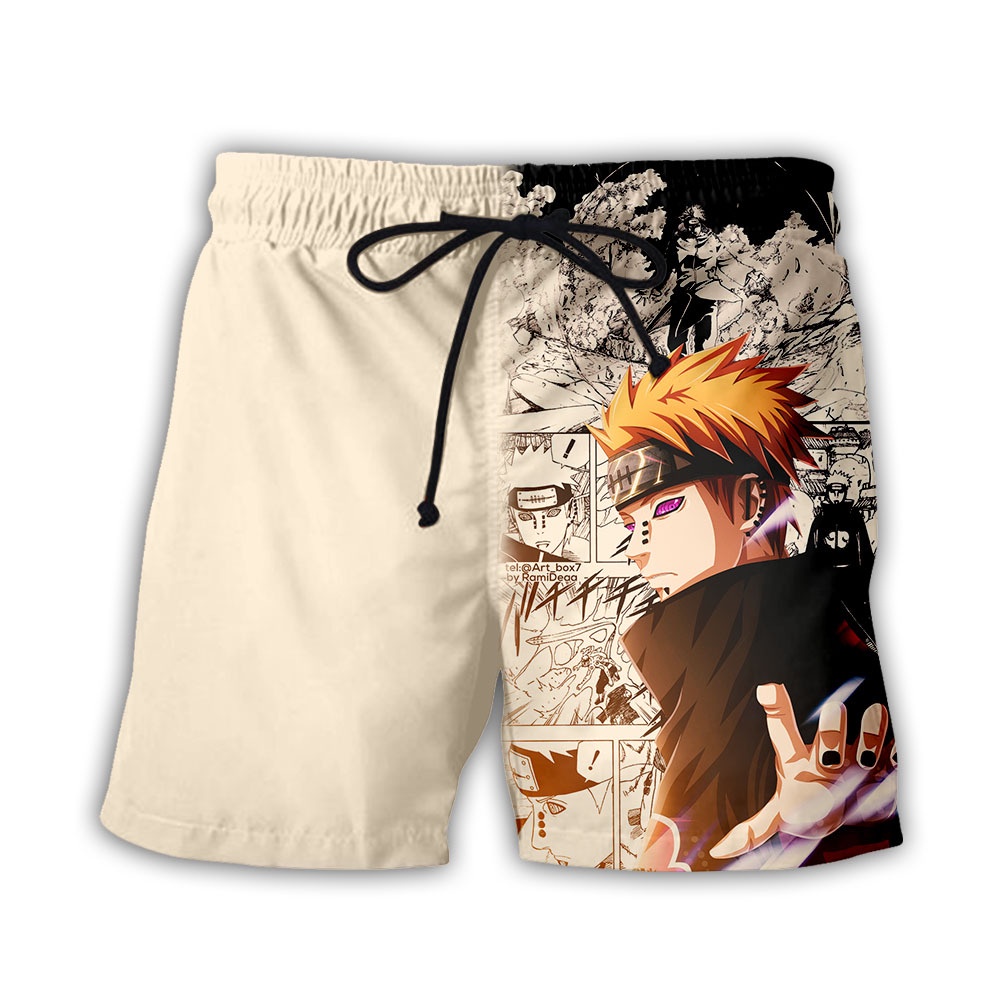 New Summer Beach Men Women Shorts 3D Printed Dragon Ball Naruto One Piece Fashion Casual Board Shorts Mens Short Pants