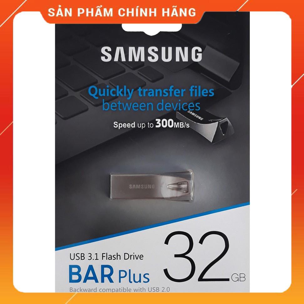 Ổ ĐĨA FLASH USB 3.1 SAM SUNG BAR PLUS 32GB/16GB/8GB/4GB CHỐNG NƯỚC - BH 12 THÁNG