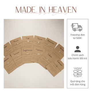 Dây chuyền vòng cổ 12 cung hoàng đạo MadeinHeaven.accessories DT006