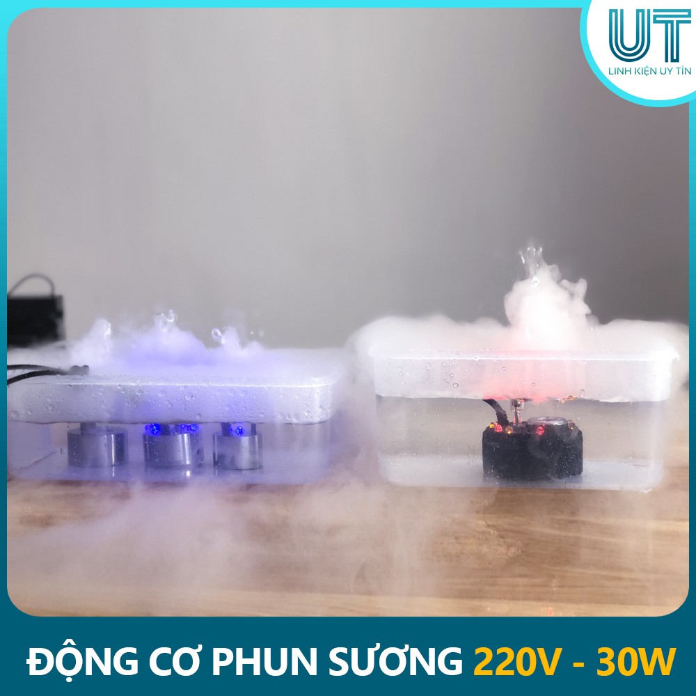 Động cơ phun sương tạo hơi nước 220V HQ401 30W 12LED Siêu Khỏe -