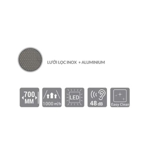 Máy hút mùi âm tủ Eurosun EH-60AF85S