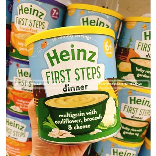 Bột ăn dặm heinz vị súp lơ pho mai cho bé từ 6 tháng trở lên