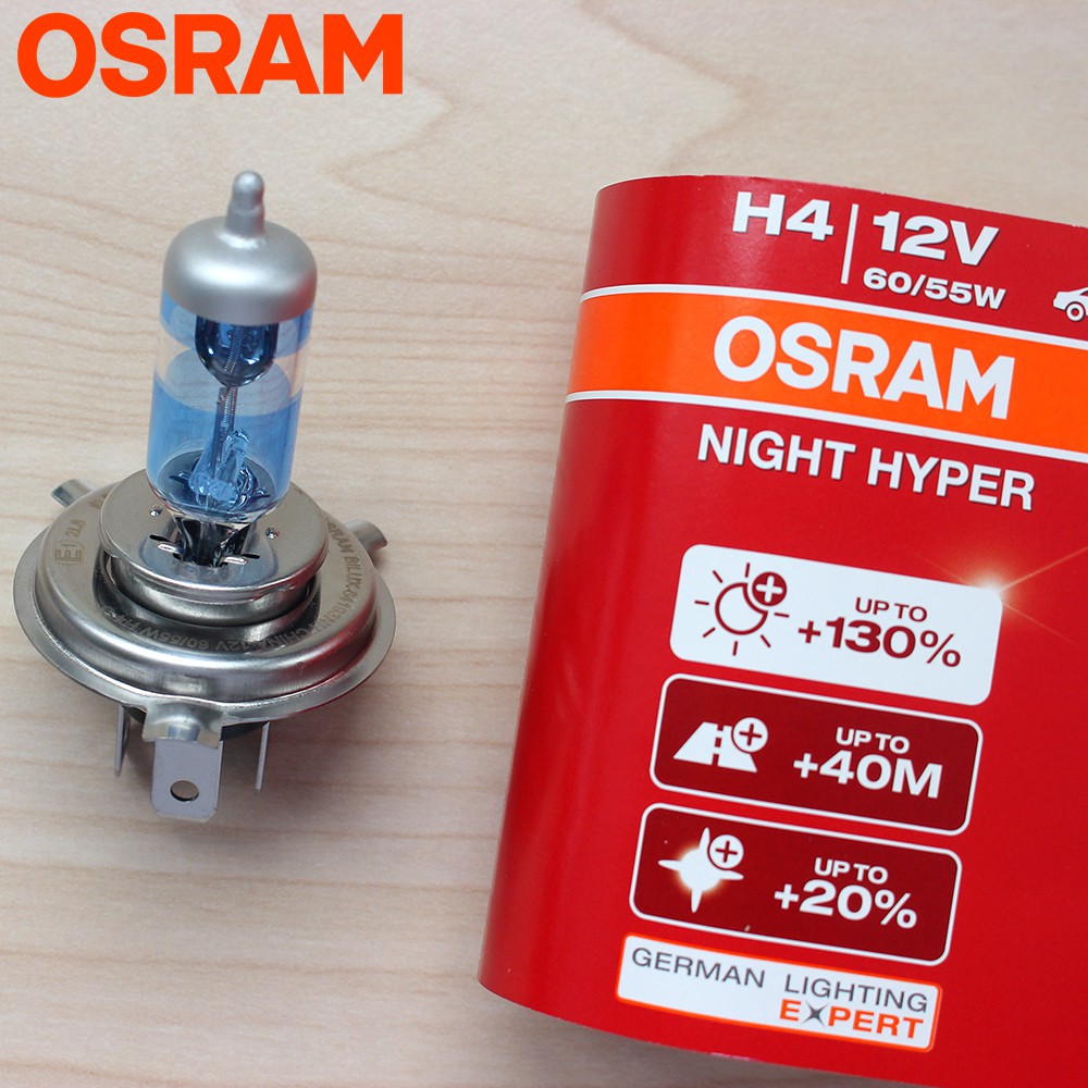 [Mã LTP50 giảm 50000 đơn 150000] Bóng đèn HALOGEN OSRAM H4 trước SH, Dylan, @, Attila tăng sáng