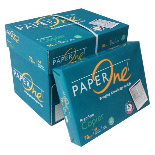 Giấy in A4 PAPER ONE định lượng 70 msg bề mặt của giấy nhẵn, đều hơn, giúp bạn có thể in ấn hoặc photocopy -Chính hãng