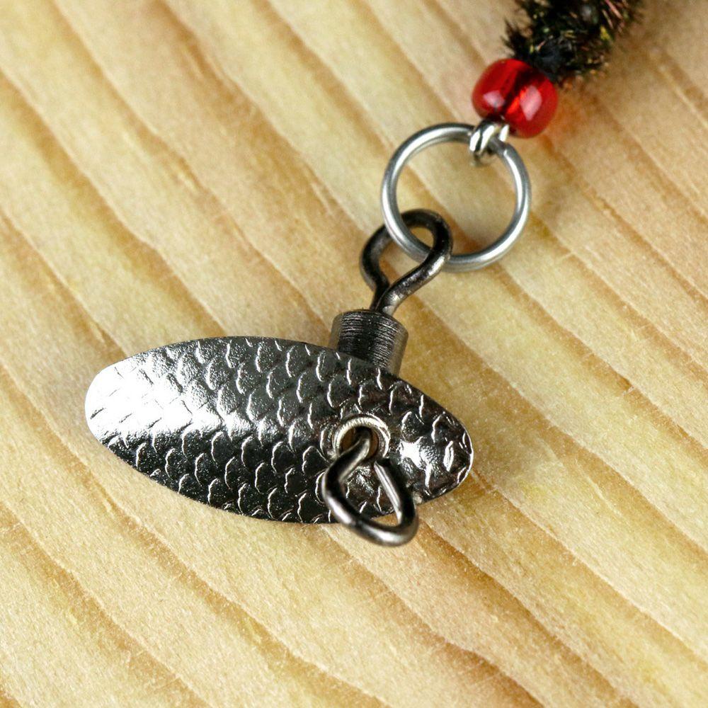 JONYE Set 10 Mồi Giả Nhử Cá Bằng Nhựa Màu Nâu Kèm Móc Câu