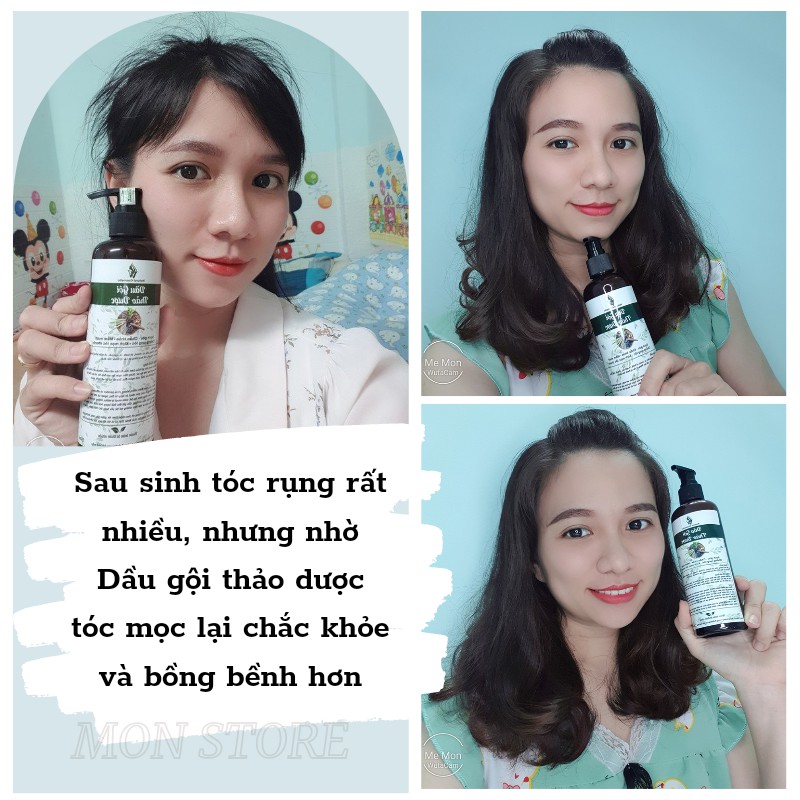 DẦU GỘI THẢO DƯỢC VV Natural Cosmetic giúp ngăn rụng tóc, sạch gàu ngứa, kích thích mọc tóc, kiềm dầu chống bết