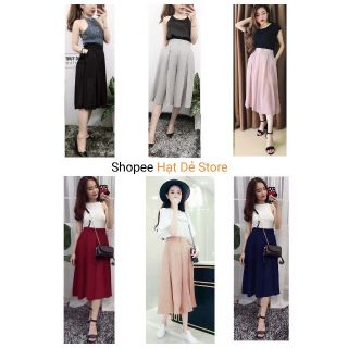 Quần Voan Ống Rộng Culottes