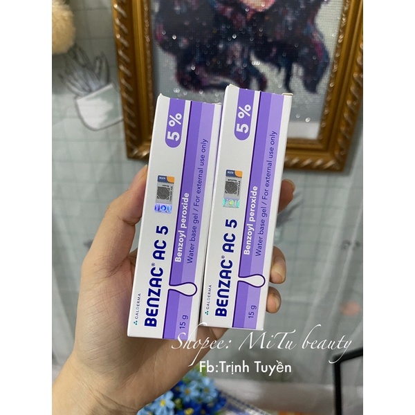 benzac 5% chấm mụn