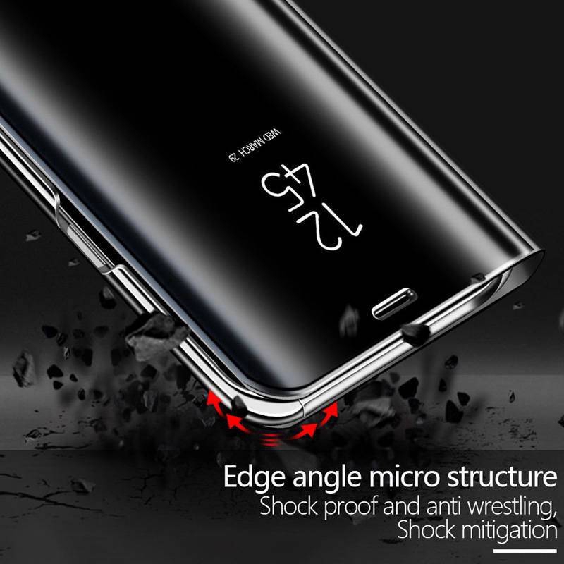 Redmi Note 9S Luxury 360° Clear View Cover Casing Xiaomi Redmi Note 9S 8 Pro Note9S Smart Mirror Flip Stand Phone Case