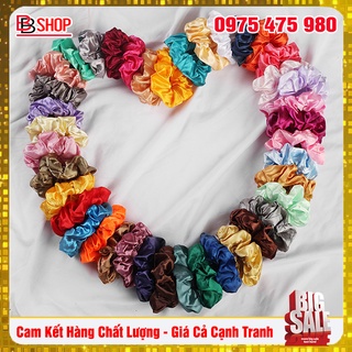 Dây Cột Tóc Scrunchies Vải Phi Bóng Sang Chảnh Hot