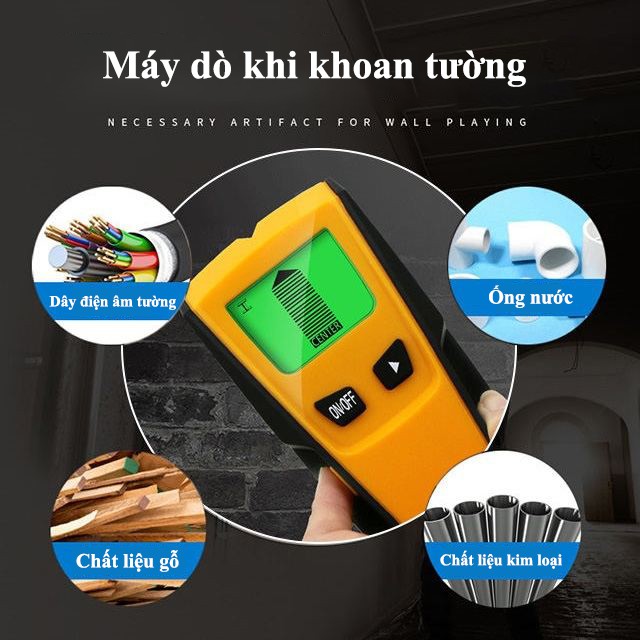 Máy dò tường, vật liệu 3 trong 1 EASILY DETECTS - Home and Garden