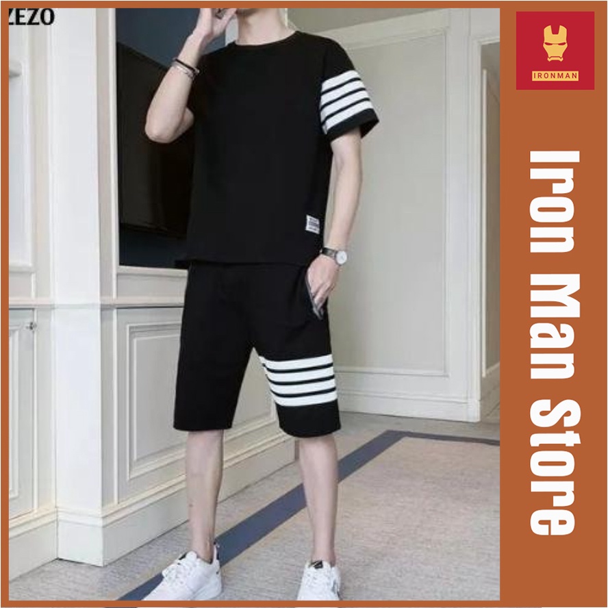 Bộ thể thao nam đồ bộ quần áo bốn mùa cộc tay hot trend bền đẹp cao cấp