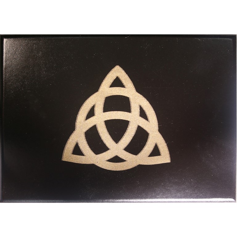 Hộp Gỗ Đựng Bài Tarot Triquetra (Đen) (Mystic House Tarot) - Sản Phẩm Authentic Chính Hãng 100%