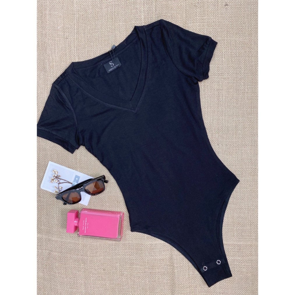 done1 Áo thun nữ bodysuit tay ngắn cổ tim 2 Lớp MIANCHU thun visco dẻo co giãn ôm sát mã BDS2LCT | BigBuy360 - bigbuy360.vn