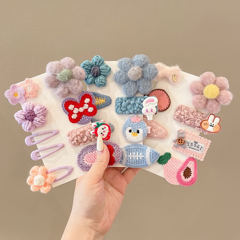 Kẹp TóC HìNh Thỏ Bông Hoa Dễ Thương Cho Bé GáI