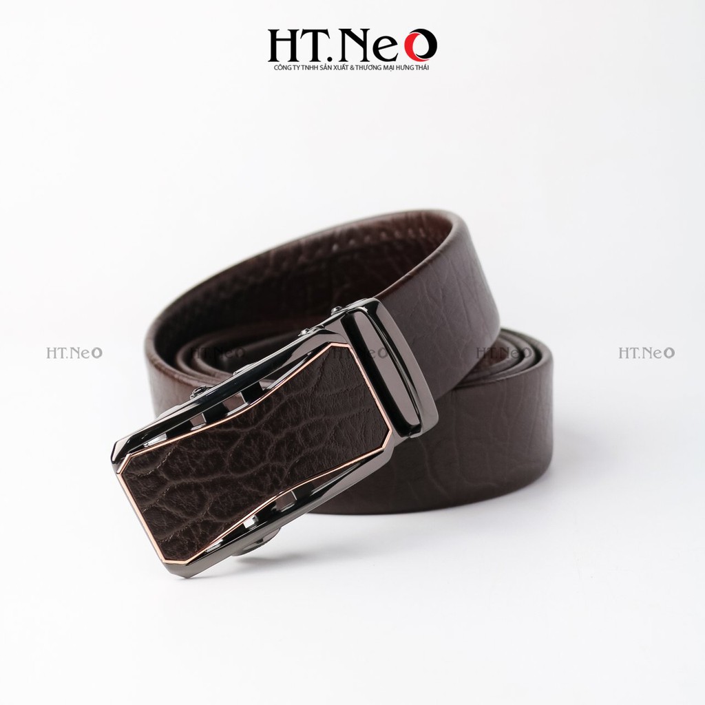 Dây lưng nam - Dây lưng da cao cấp HT.NEO da voi nguyên miếng siêu dẻo dai, thiết kế lịch thiệp nam tính DL11