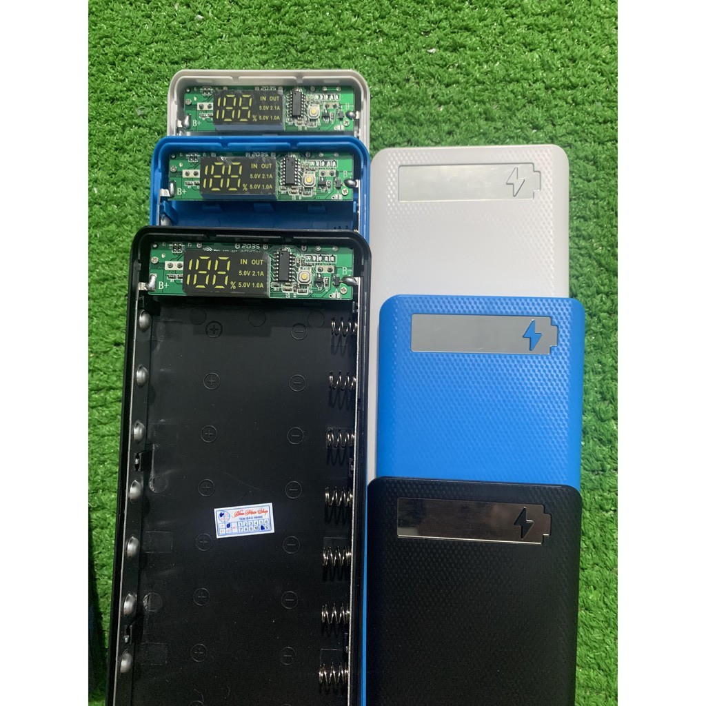 Mạch sạc dự phòng 5V2.1A + Box sạc dự phòng 10 cell màn hình Led - Model M10(Nhắn tin màu khi quý khách có nhu cầu)