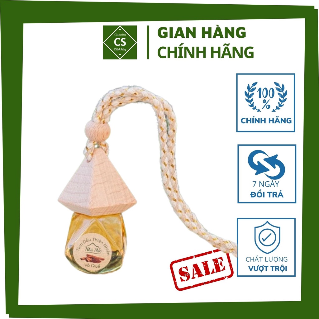 Tinh Dầu Treo Xe Treo Phòng 100% Thiên Nhiên Tùy Chọn Mùi Hương có kiểm định, tinh dầu sả chanh, bạc hà, treo xe