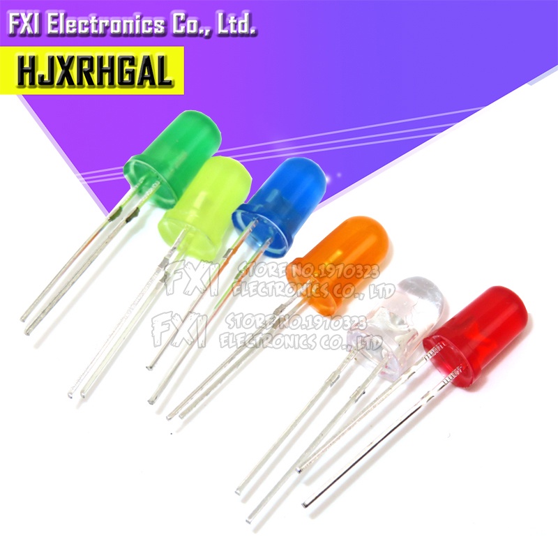 Bộ 100 Đèn led 5mm Nhiều Màu Sắc