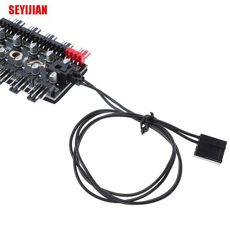 (SEY) Pwm Fan Hub 10 Sata Molex Cooler Cooling Fan Splitter Speed Controller Adapter | BigBuy360 - bigbuy360.vn