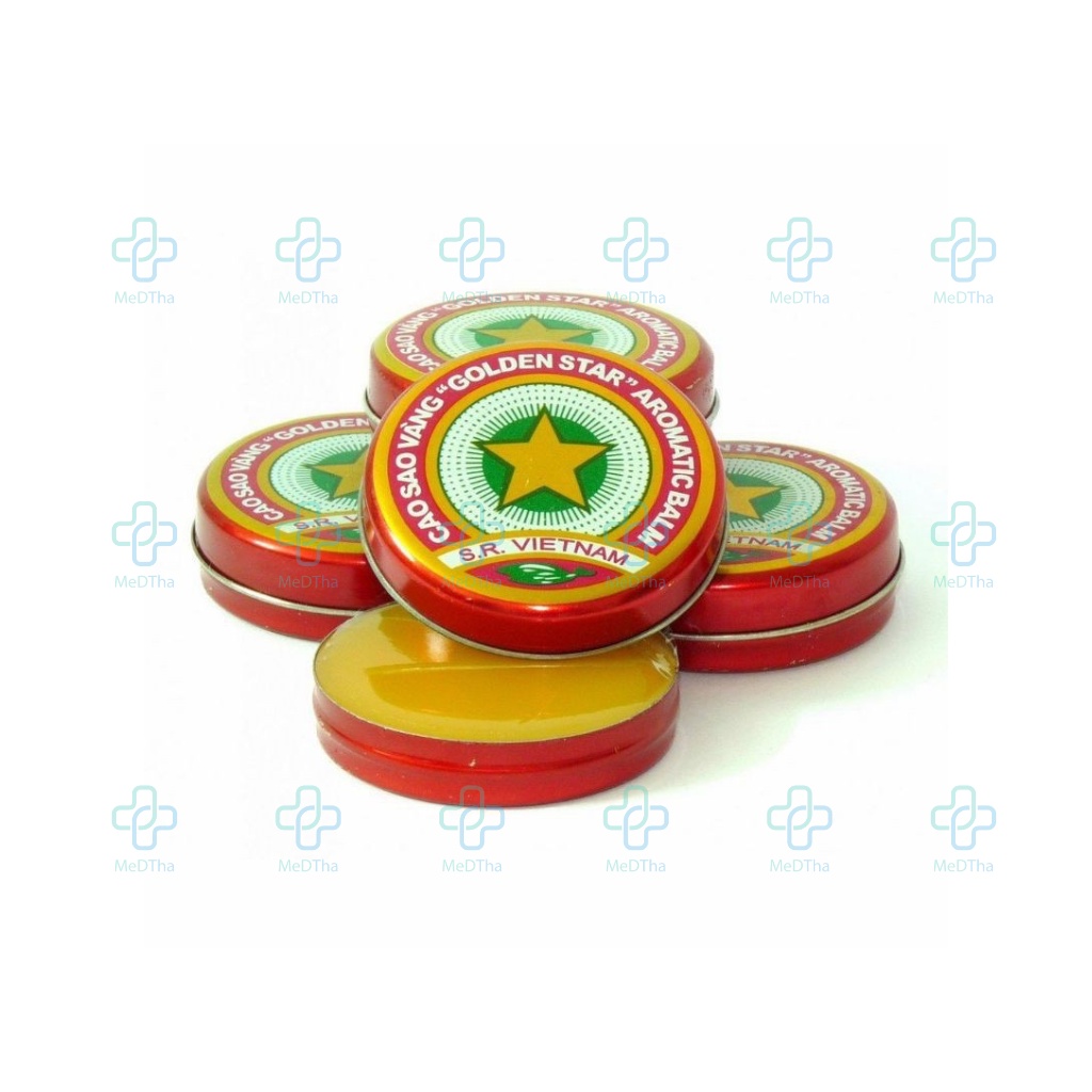 Cao Sao Vàng  Dược TW3 - Cao Xoa Đau Bụng, Nhức Đầu, Say Tàu Xe, Cảm Lạnh