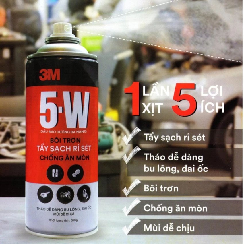 Chất chống rỉ sét và bôi trơn 3M 5-Way 400ml