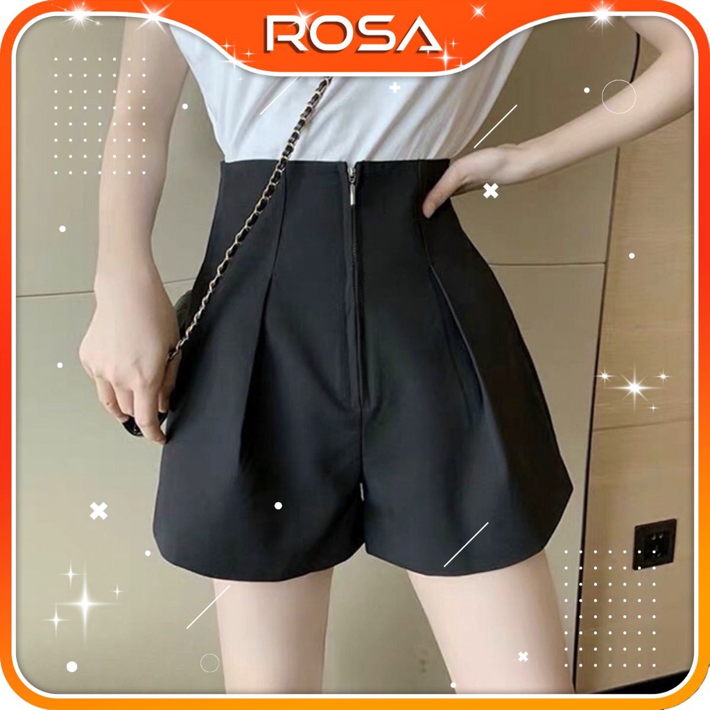 Quần short nữ lưng cao khóa giữa kiểu mới ROSA BOUTIQUE