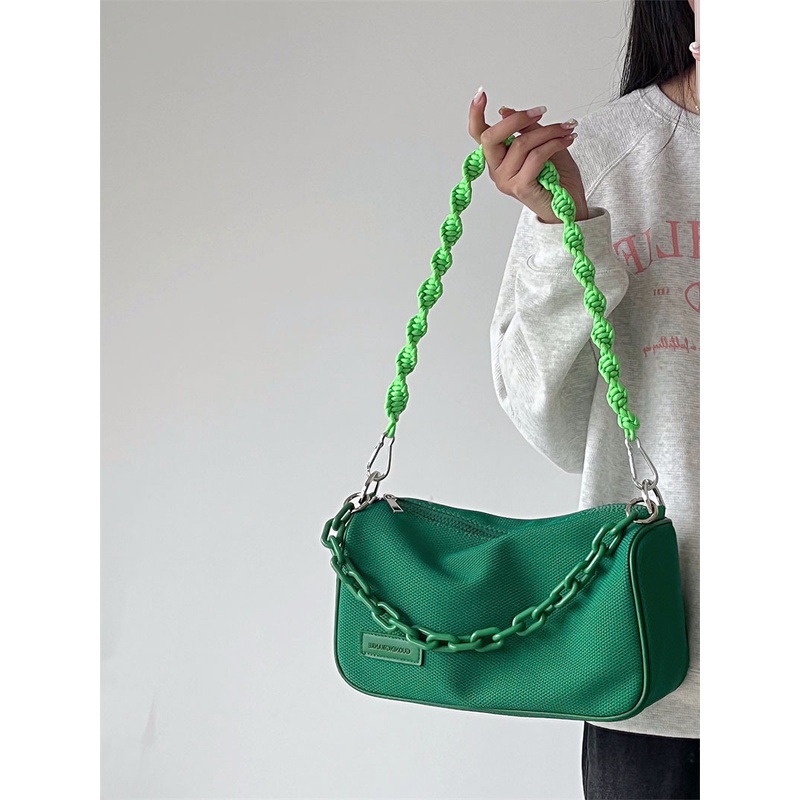 IELGY Túi đeo dưới cánh tay Dây Xích Nhỏ Gọn Dễ Phối Đồ Thời Trang Cho Nữ