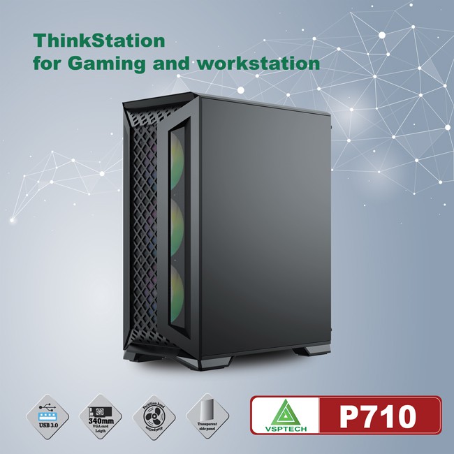 Vỏ case VSP P710 Chuẩn Full ATX mới