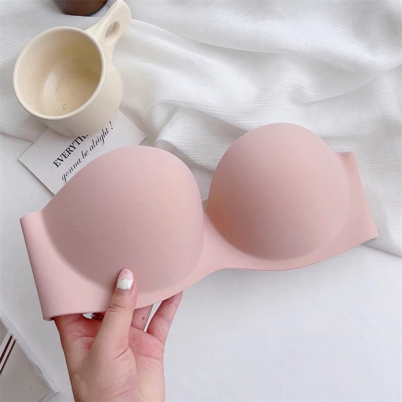 Áo Ngực Một Mảnh Không Dây Không Gọng Nửa Cúp Ngực Chống Trượt Thoải Mái Gợi Cảm Cho Nữ