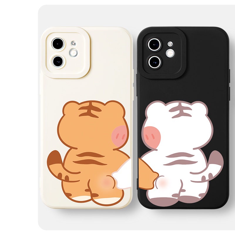 Ốp lưng IPhone hổ bóp mông cạnh vuông 6/6plus/6s/6splus/7/7plus/8/8plus/x/xr/xs/11/12/13/pro/max/plus/promax CVL231