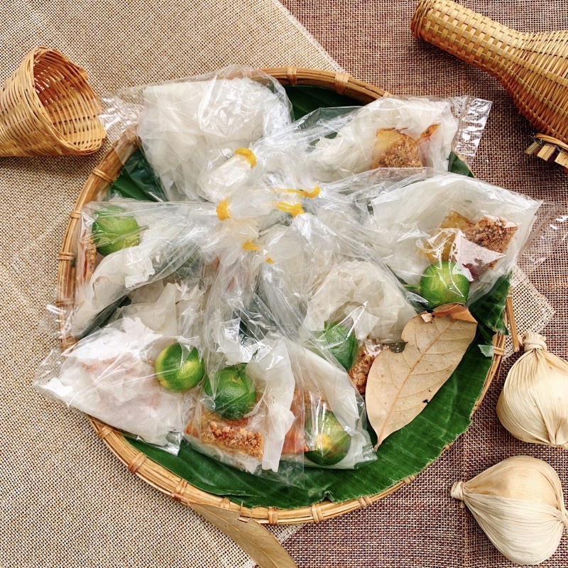 XÂU 12 BỊCH BÁNH TRÁNG VÒ SATE + MUỐI HỘT