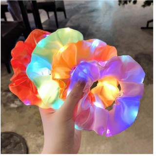 Buộc tóc Scrunchies PHÁT SÁNG / có thể làm vòng đeo tay