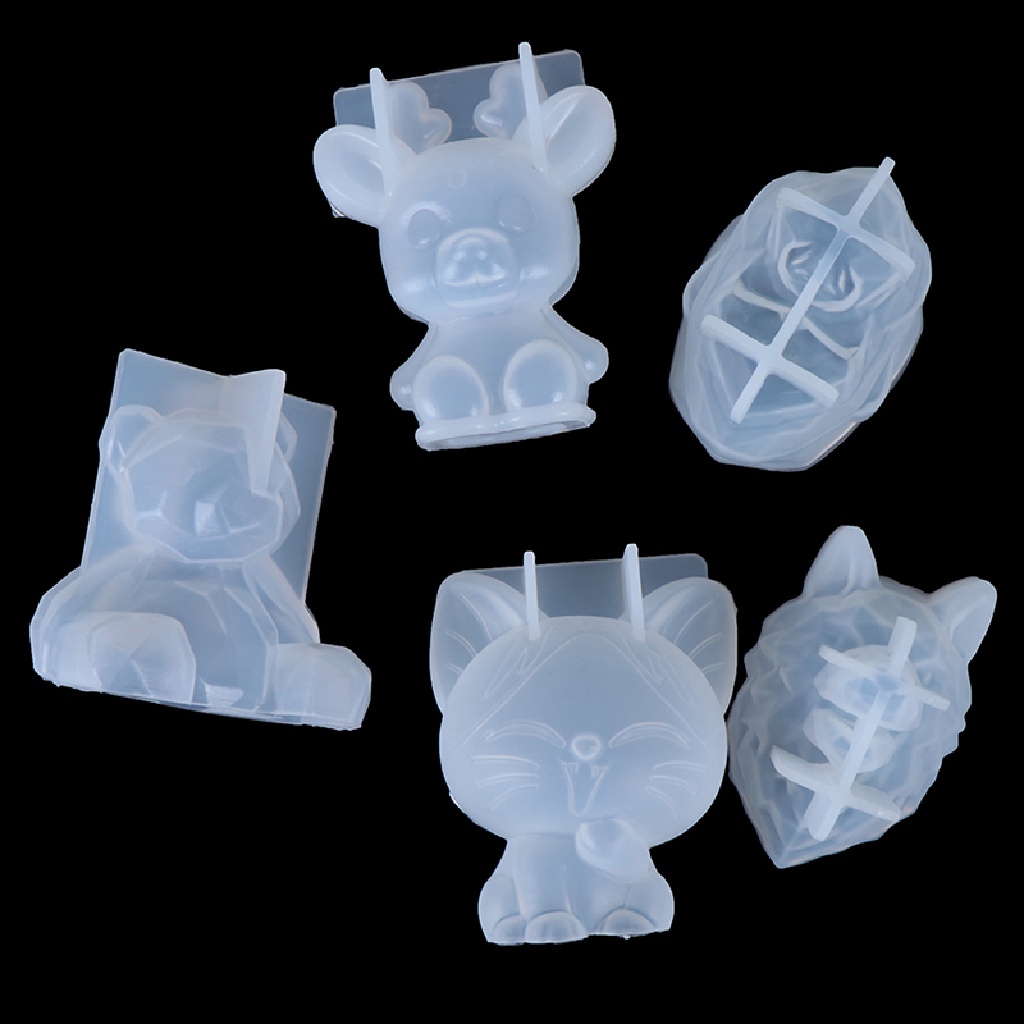 [Delication] Khuôn silicone Hình Gấu Hình Học Nổi Trang Trí Gương Trang Sức Hàng Hóa Trang Trí DIY