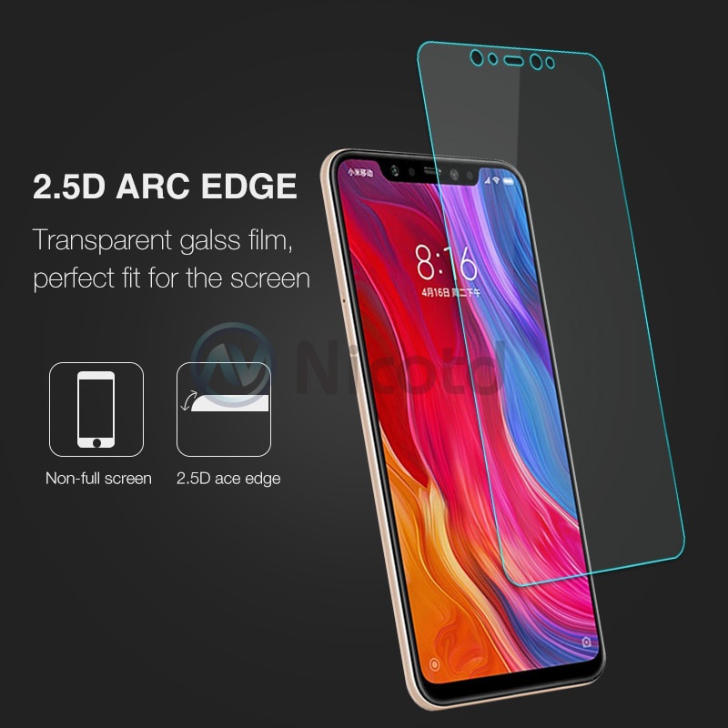 Kính cường lực 9H 2.5d bảo vệ màn hình Xiaomi Mi 8 Lite Xiaomi Mi 8 Mi8