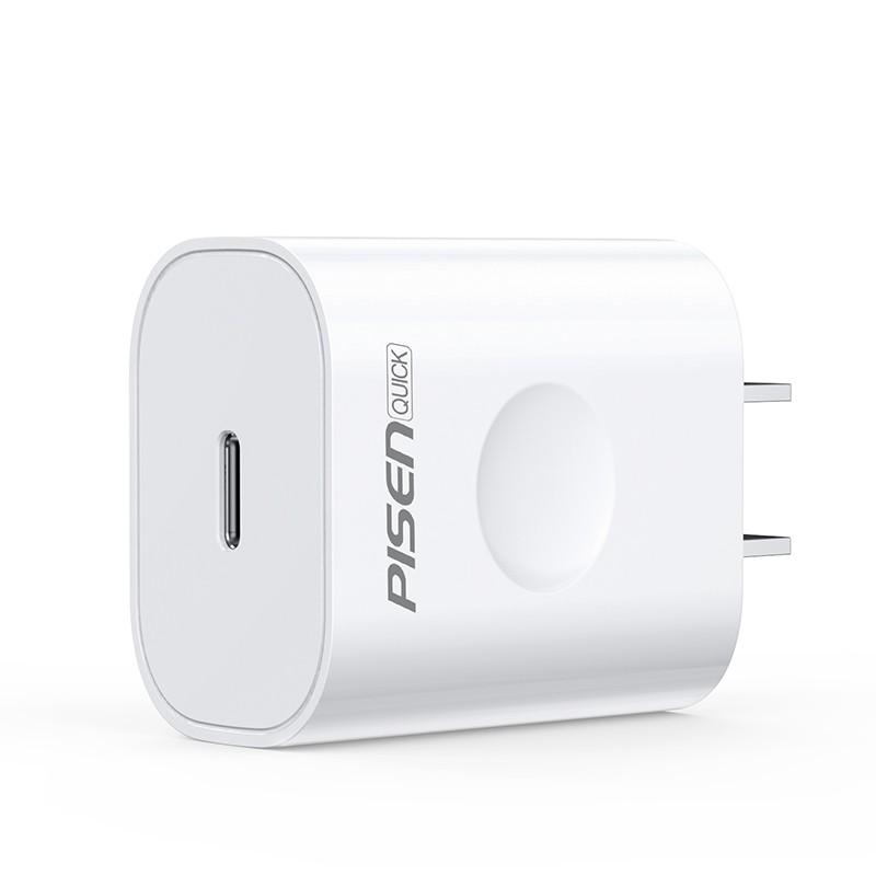 Cốc Sạc Pisen Quick Type-C Wall Charger PD 18W - Hàng Chính Hãng