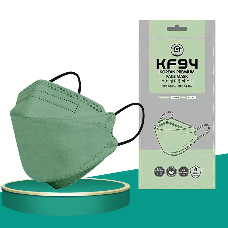 Khẩu Trang 3D Hình Lá Thoáng Khí KN95 KF94