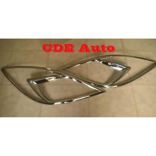 Bộ 2 ốp viền đèn pha mạ crom cao cấp mazda bt50 2017 đến 2020.