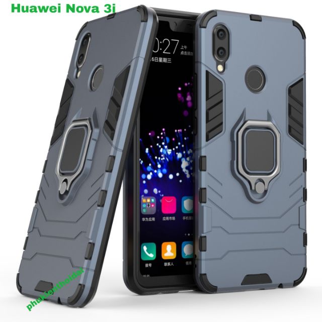 Ốp lưng Huawei Nova 3i chống sốc Iron Man Iring giá đỡ xem phim cao cấp