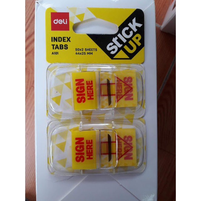 Tích ký Signhere Deli A101 (100 tờ)