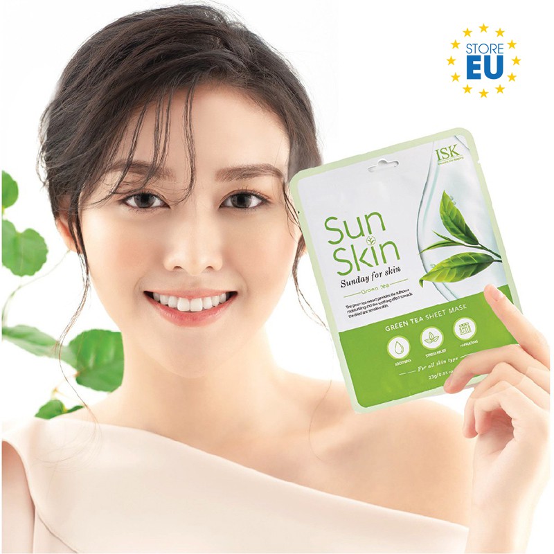 Mặt Nạ Dưỡng Ẩm, Sáng Da Collagen BEAUSKIN ISK SUNSKIN COLLAGEN SHEET MASK Hàn Quốc | BigBuy360 - bigbuy360.vn