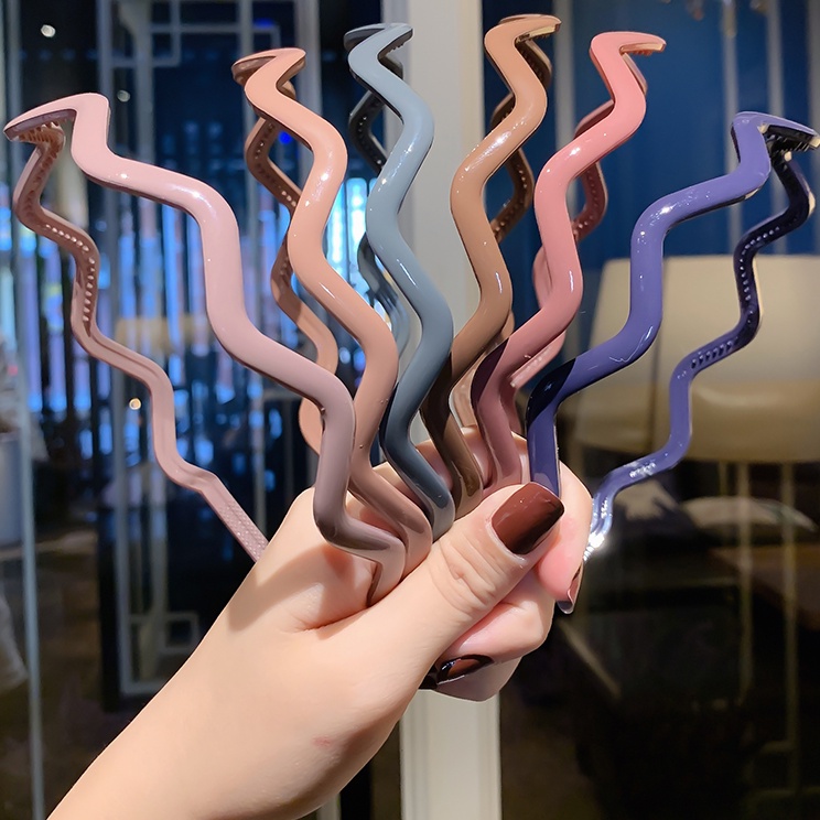 Băng Đô Cài Tóc Gợn Sóng Dễ Thương