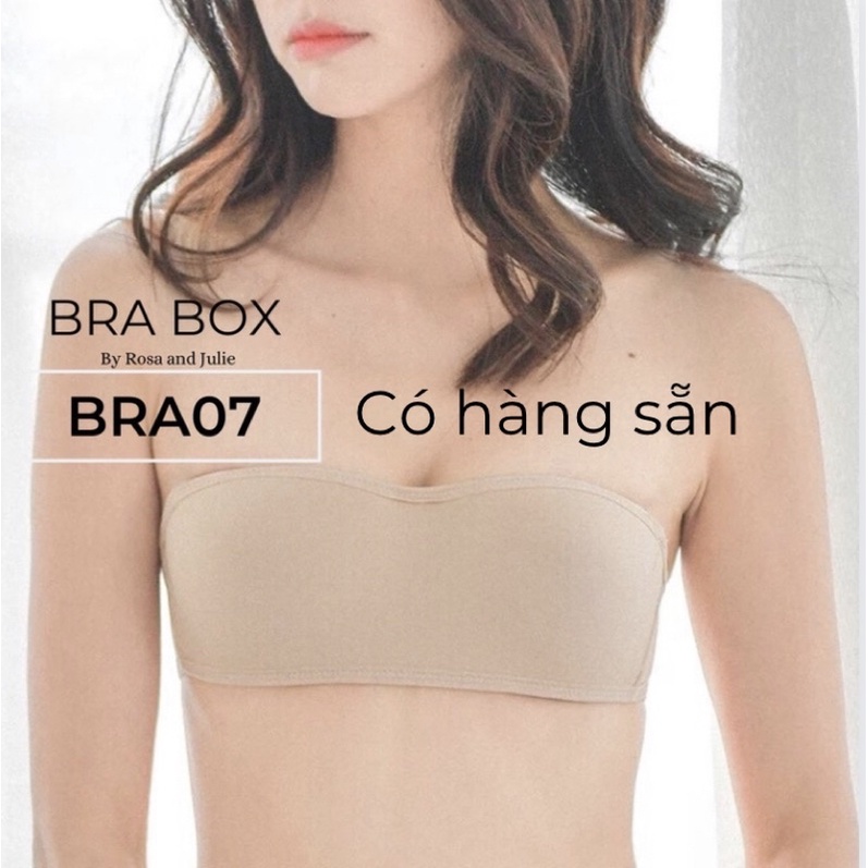 [ĐÃ VỀ] Áo bra quây, bra không dây viền silicon BRA07 BRABOX