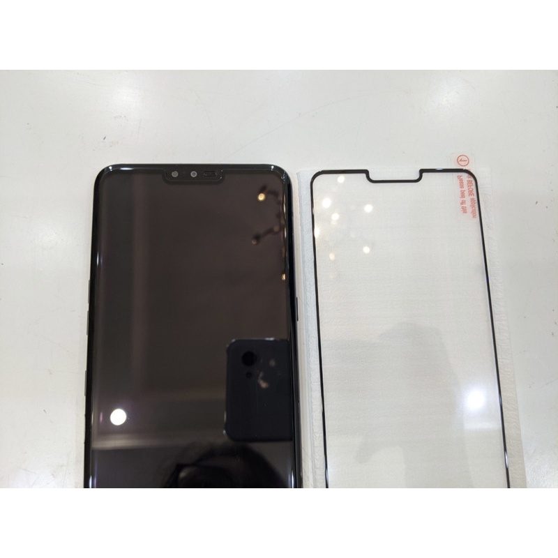 Cường Lực LG V50 ThinQ, Loại Full Màn, Thường, Phủ NaNo Viền Đen. Miếng Dán Màn Hình Trắng Trong. Son Pixel