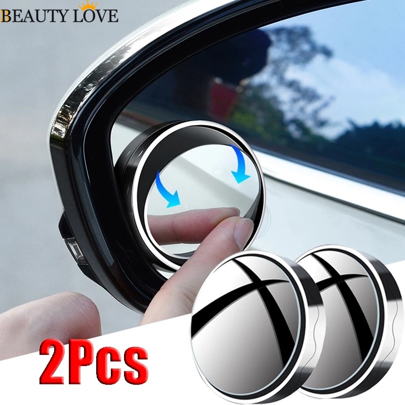 Gương Chiếu Hậu Tròn HD Góc Rộng 360 Độ Điều Chỉnh Được Cho Xe Hơi