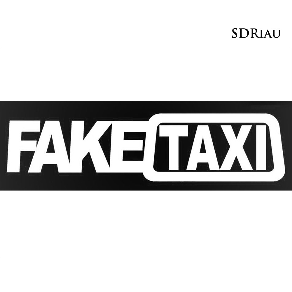 Nhãn dán chữ taxi vui nhộn cho xe hơi